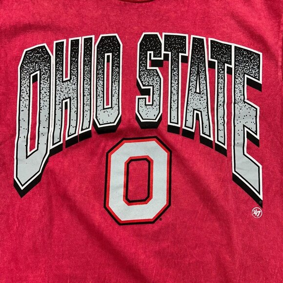 47 Brand Ohio State Graphic Tee Mens Medium Vintage Tubular Buckeyes Dead Stock - Picture 2 of 11